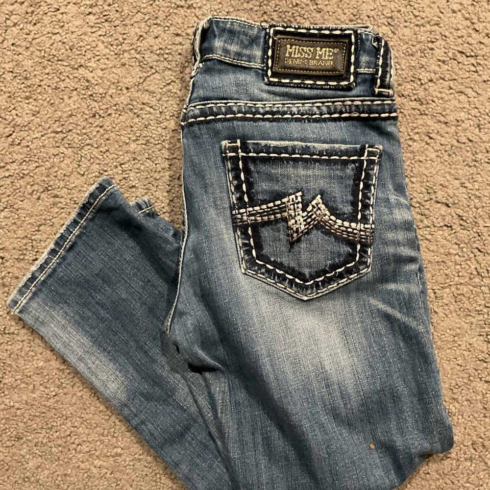 Miss Me Boyfriend Capri Embroidered Pocket Women’s Jeans Pants Y2K sz 27
